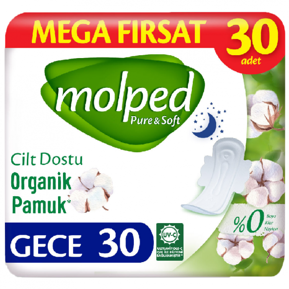 Molped Pure Soft Gece Mega Fırsat Paketi 30lu