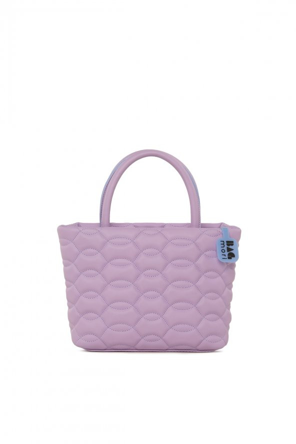 Bagmori Lila Tasarım Nakışlı Mini Çanta