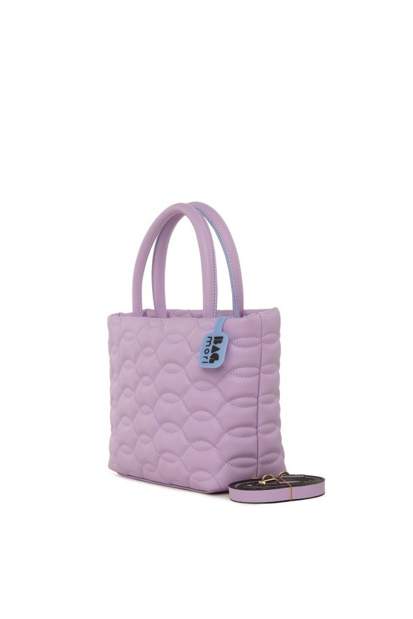 Bagmori Lila Tasarım Nakışlı Mini Çanta - 2