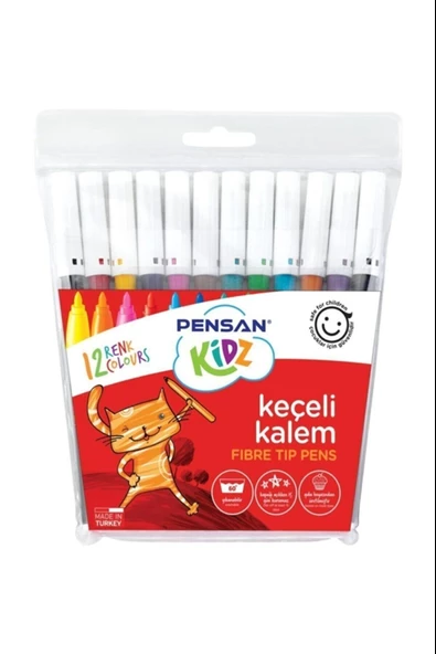 Pensan Keçeli Boya Kalemi 12 Renk