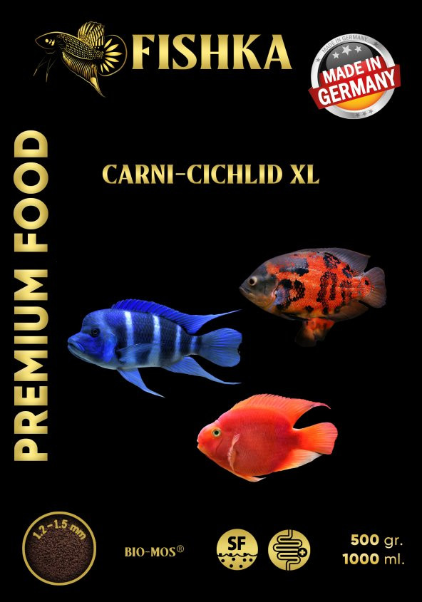 Fishka Carni-Cichlid XL 1000 ml Çiklet Balık Yemi