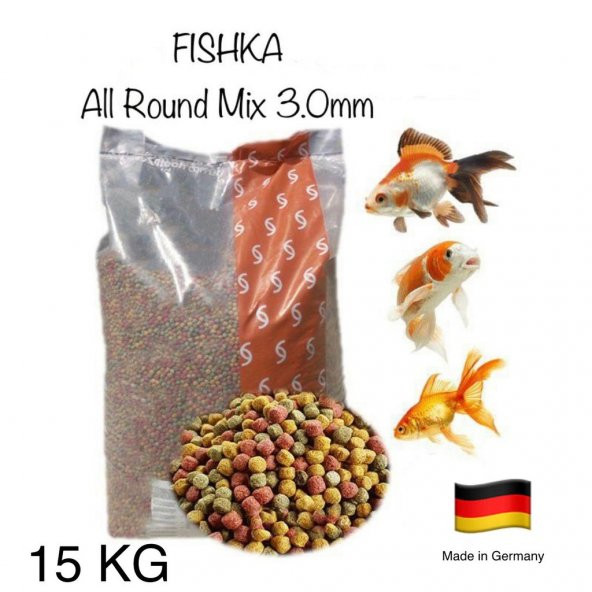 Fishka All Round Mix 3.0 mm 15 Kg. Japon Koi Balık Yemi