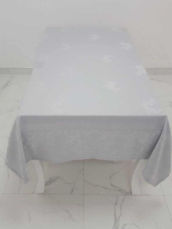 Finezza Raya Lüx Jakar Bambu Kumaş Pudra Masa Örtüsü 160x320 cm - 1101 - 2