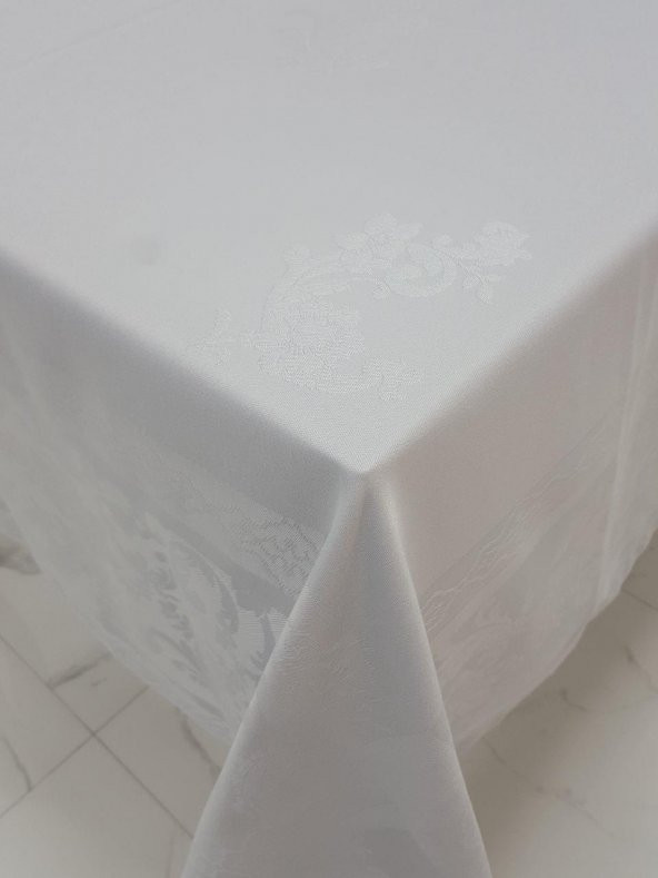 Finezza Raya Lüx Jakar Bambu Kumaş Pudra Masa Örtüsü 160x320 cm - 1101 - 3