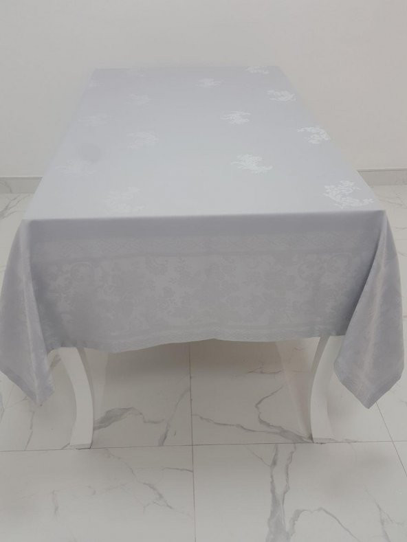 Finezza Raya Lüx Jakar Bambu Kumaş Pudra Masa Örtüsü 160x320 cm - 1101 - 4