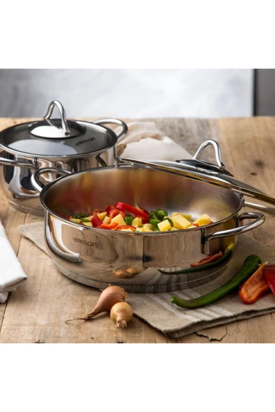 EMSAN CEMRE 8 PARÇA TENCERE SETİ - 4