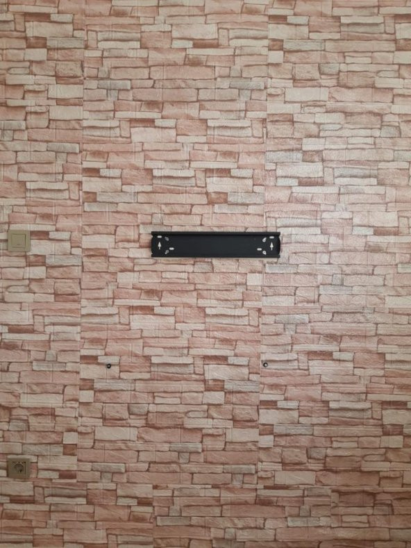 Renkli Duvarlar Taş Desen Kendinden Yapışkanlı Duvar Paneli Duvar Kağıdı Nw106 - Resim 3