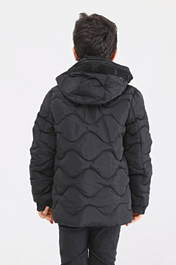 Benittokids Erkek Çocuk Mont Siyah 51230S - 5