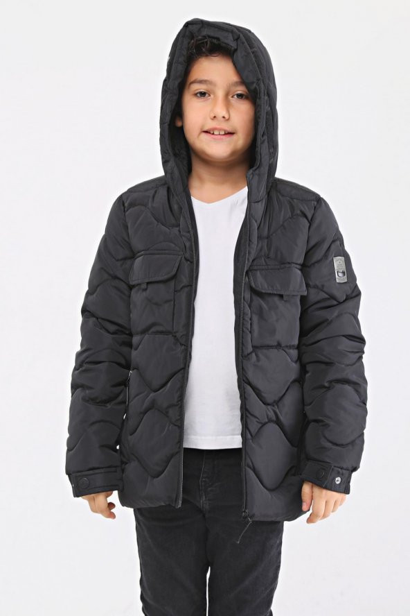 Benittokids Erkek Çocuk Mont Siyah 51230S - 6