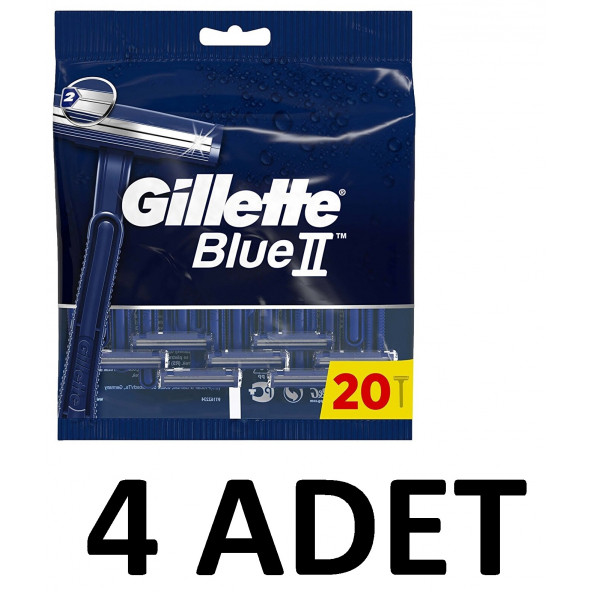 Gillette Blue 2 Kullan At Tıraş Bıçağı 20'li Extra Büyük Paket 7702018552733 X 4 ADET