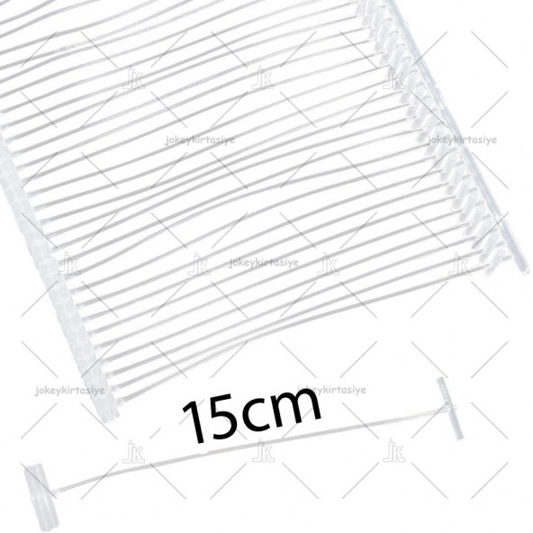 ŞEFFAF Standart 150milimetre / 15cm Etiketleme KILÇIĞI (1000 adet) ürün görseli 1