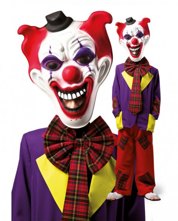 Tam Yüz Korkunç Palyaço Maskesi Joker Maskesi - 2