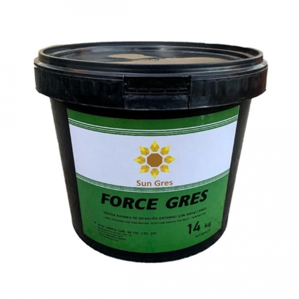 SUN YEŞİL KAUÇUKLU GRES 14 KG EP2 KOVA 2022 ÜRETİM