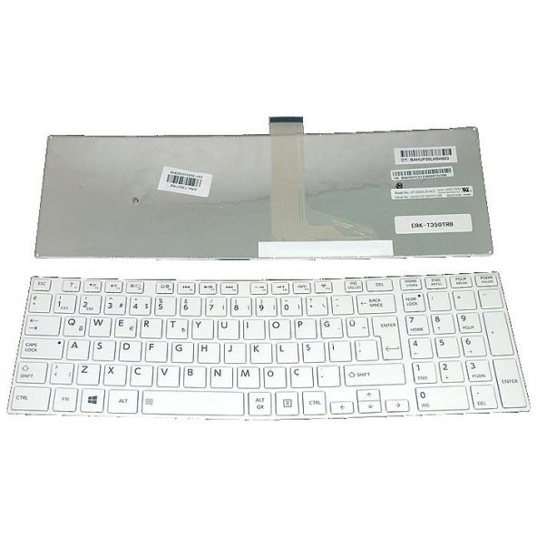 Toshiba Satellite C50-A  Notebook Klavyesi - Beyaz Tuş Takımı Türkçe AFİLA Laoptop Keyboard