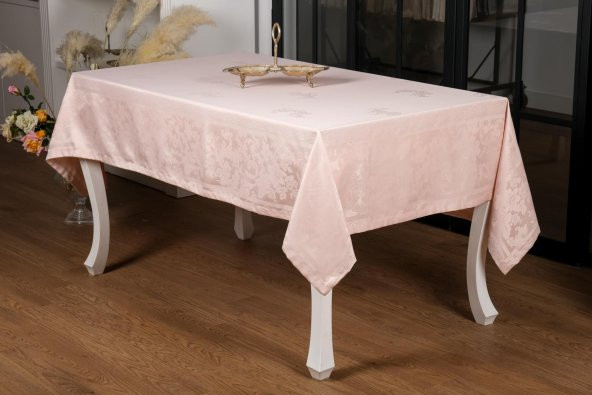Finezza Raya Lüx Jakar Bambu Kumaş Pudra Masa Örtüsü 160x320 cm - 1103