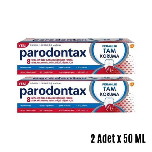 PARODONTAX FERAHLIK TAM KORUMA 50 ML (80GR.) x 2 ADET