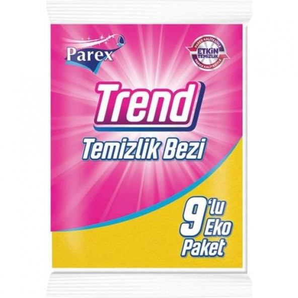 PAREX TEMİZLİK BEZİ TREND 9 LU ürün görseli 1