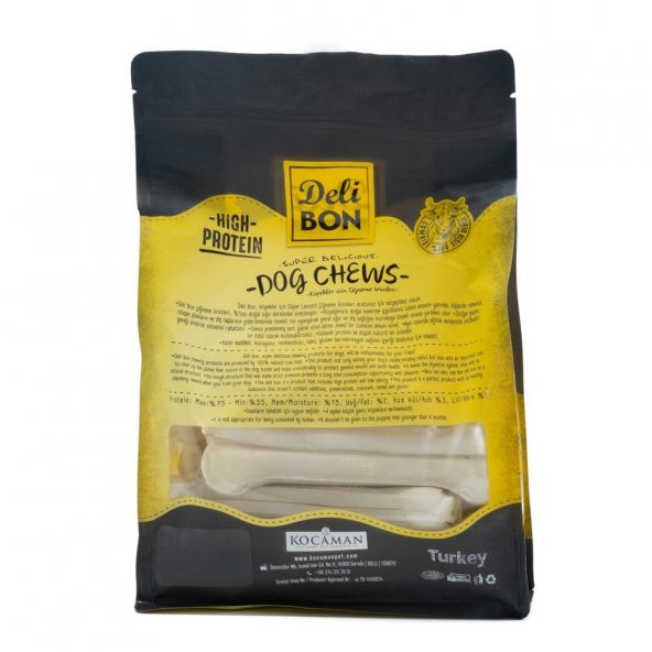 Delibon Pres Köpek Kemiği 15 Cm 12Li Beyaz - Resim 3