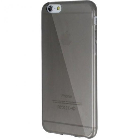 iPhone 6/6s Plus Kılıf İnce Slim Şeffaf Siyah Silikon Arka Kapak ürün görseli 1