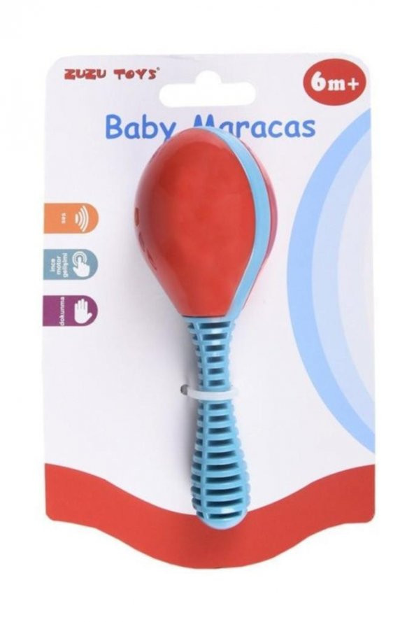 Zuzu Toys Renkli Maracas Baby Çıngırak Kartela