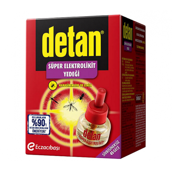Detan 60 Gece Süper Elektrolikit Cihaz + Yedek