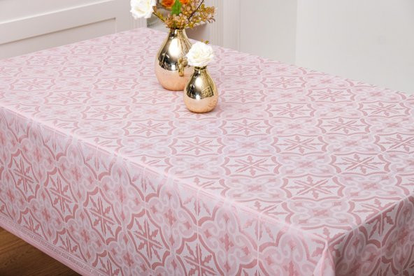 Finezza Sare Lüx Jakar  Kumaş Pudra Masa Örtüsü  Dikdörtgen 160x320 cm - 1111 - 2