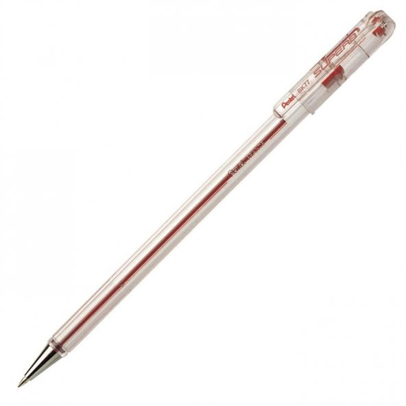 Pentel Tükenmez Kalem 0.7 MM Kırmızı BK77-B-12 Lİ