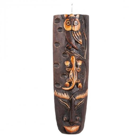 Dekoratif Ağaç Mask 30 cm Duvar Dekoru - 2