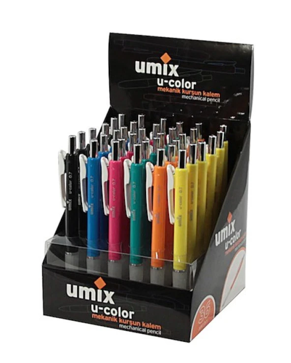 Umix Versatil Kalem U-Color 0,7 MM Karışık Renk(36 lı) U1314
