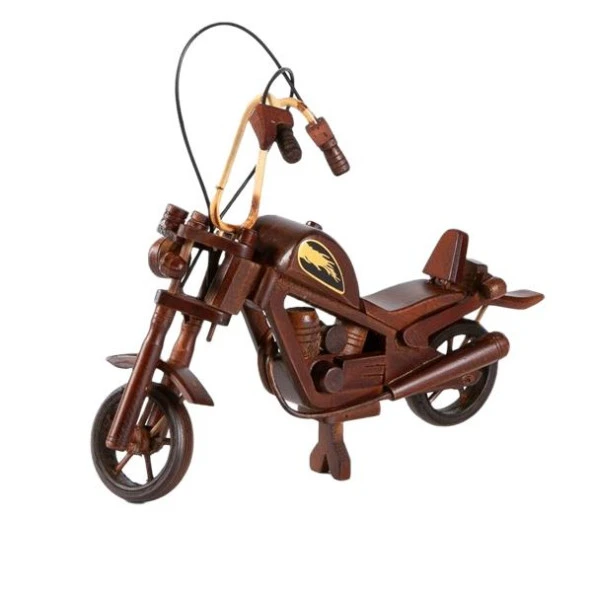 Dekoratif Ahşap Harley Davidson Motosiklet 33 cm ürün görseli