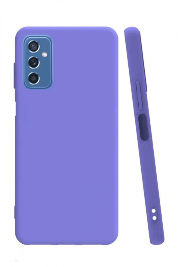 Samsung Galaxy M52 5G Lila Silikon Rubber Kılıf Arka Kapak ürün görseli 1