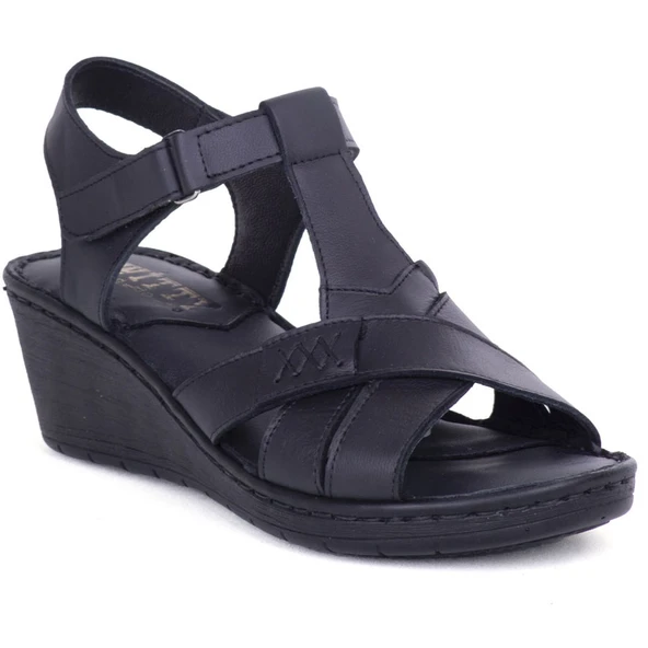 Ghattix 12 Hakiki Deri Yumuşak Kadın Sandalet