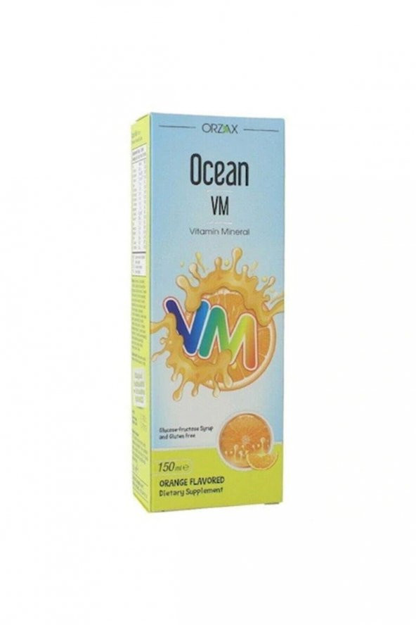 Ocean Vitamin Mineral VM Şurup Portakal Konsantreli 150 ml