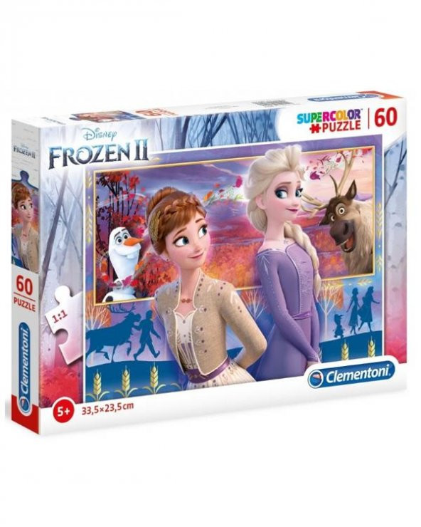 +5 Yaş Frozen II 60 Parça SuperColor Puzzle 26056 (Clementoni)