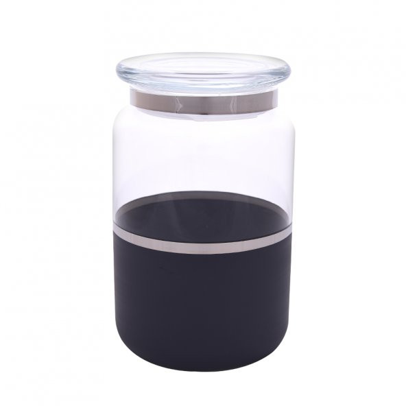 Decorium Kavanoz 15X10 Cm Vision Black Platin M06305-AB