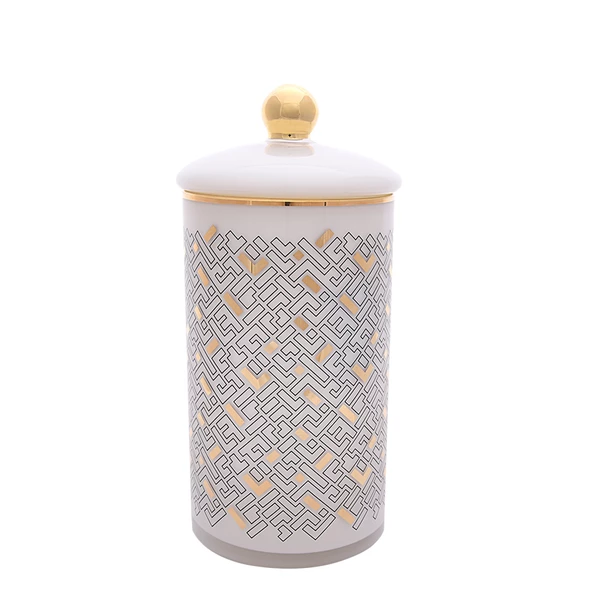 Decorium 27x12 cm Monochrome Kavanoz