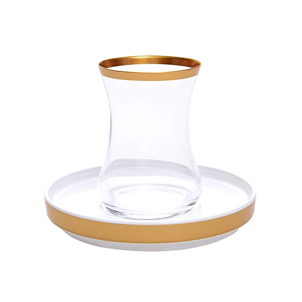 Decorim 6 lı Çay Takımı Altın 01 - Resim 2