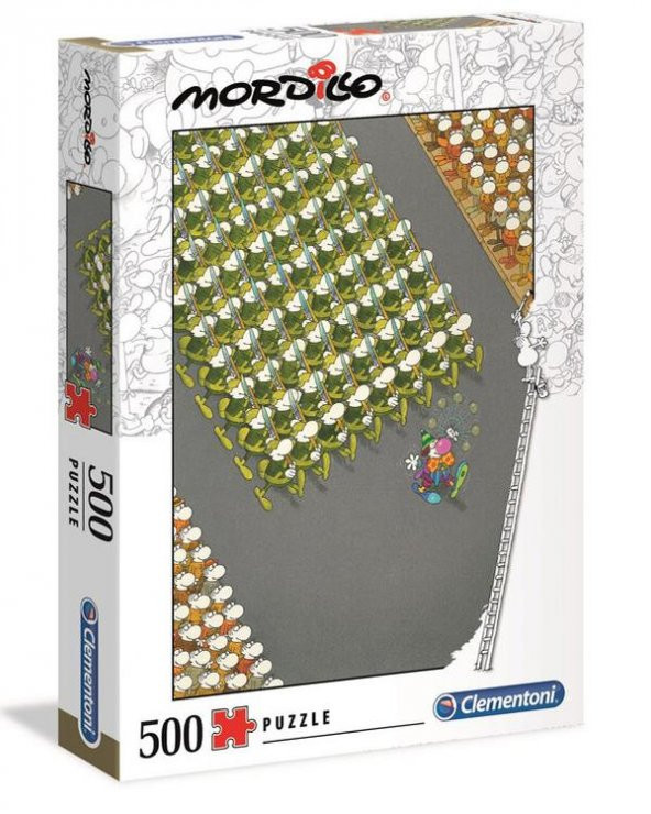 Clementoni Mordillo The March 500 Parça Puzzle 35078