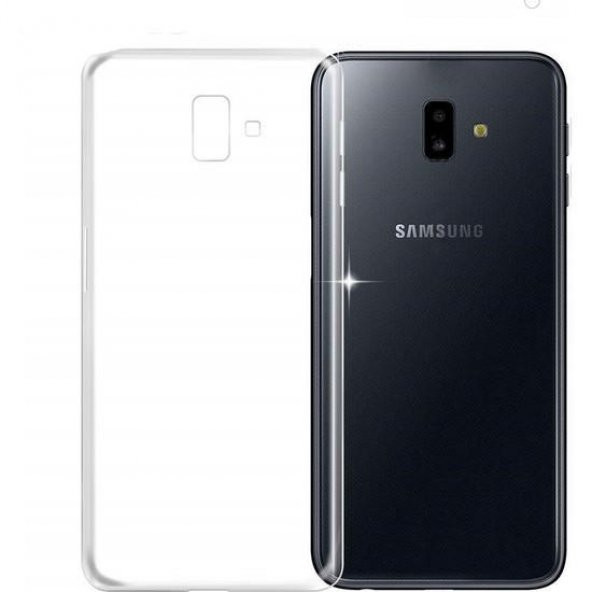 Samsung Galaxy J6 Prime Kılıf İnce Slim Şeffaf Silikon Arka Kapak - 1