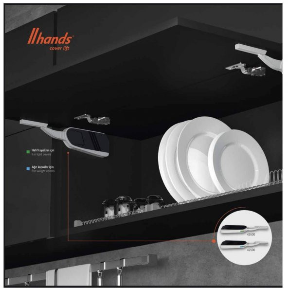 Hands Lift Ayarlı Frenli Kalkar Kapak Makası Piston Hard - 5