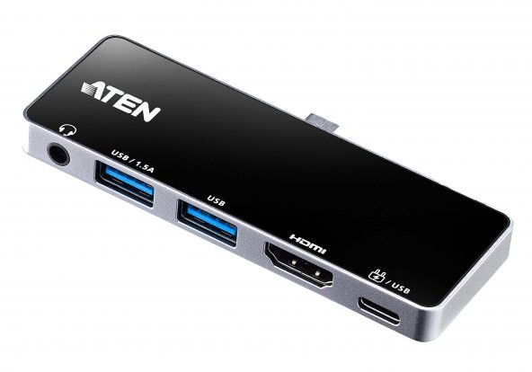 ATEN-UH3238 USB-C Travel Dock with Power Pass-Through
