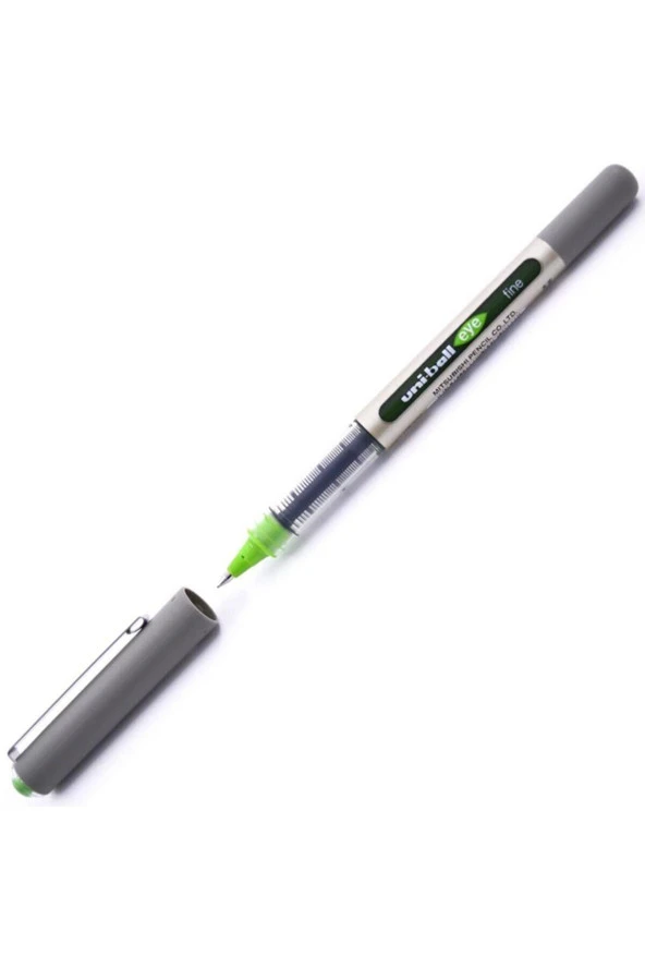 Uni-Ball Roller Kalem Eye Fine Bilye Uç 0.7 MM Açık Yeşil (12 Li Paket)