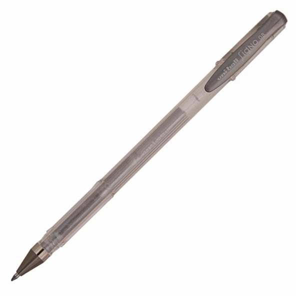 Uni-Ball Roller Kalem Signo Fine Jel Bilye Uç 0.8 MM Gümüş Davetiye Kalemi (12 Li Paket)