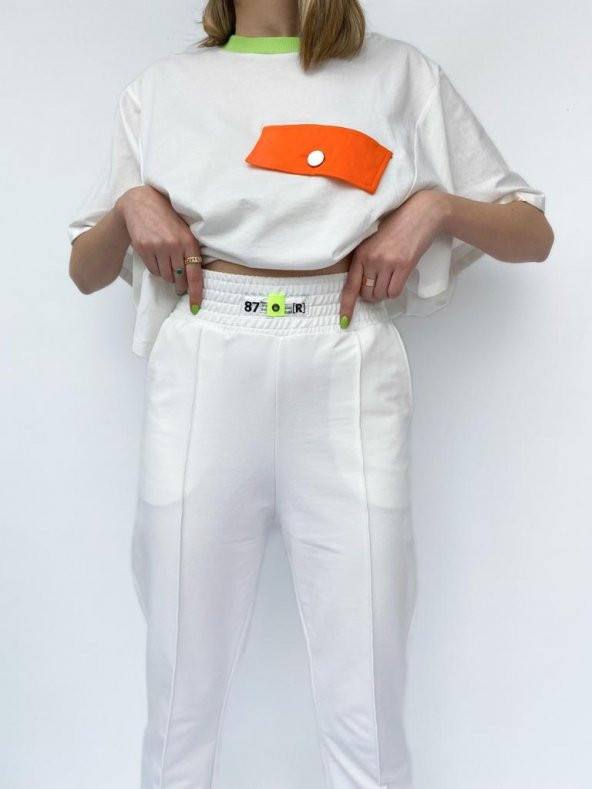 Kadın Tshirt Ve Eşofman Altı İkili Takım - 7