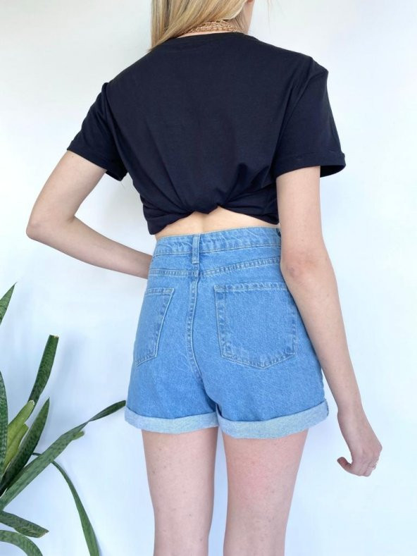 Kadın Ayıcık Baskılı Tshirt Siyah - 8