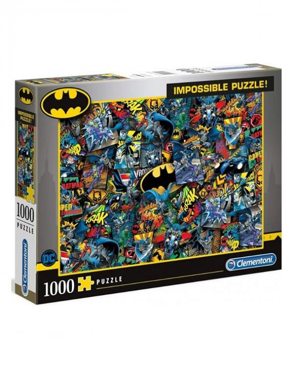 Clementoni Batman 1000 Parça İmpossible Puzzle 39575
