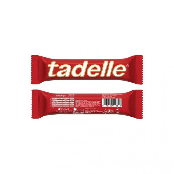 Tadelle Fındık Dolgulu Sütlü Çikolata 30 Gr 20 Adet - 2