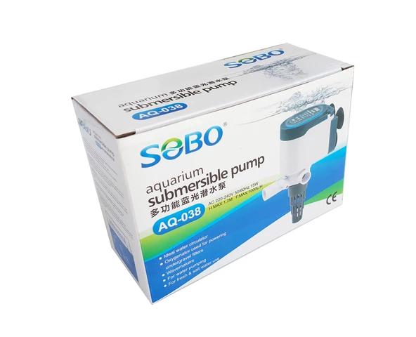 Sobo Akvaryum Kafa Motoru AQ-038 15W 1000LT/SAAT - Resim 2