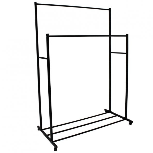 Kanat Elegant Tekerlekli Ayaklı Elbise Askısı - 4