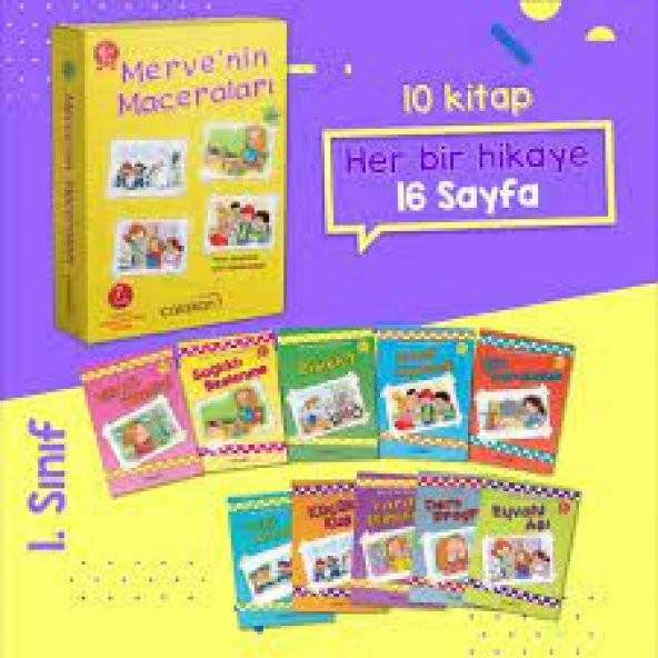 Çalışkan Yayınları Mervenin Maceraları Hikaye Seti (10 Kitap) - 2